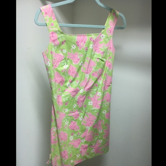pink and green sundress